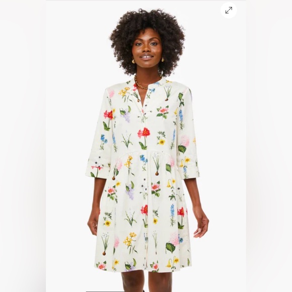 NWT TUCKERNUCK Fresh Buds Royal Shirt Dress small - Picture 2 of 12